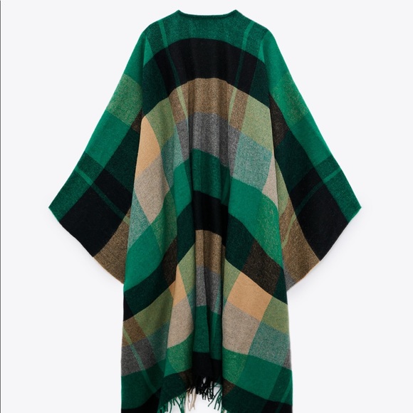 Zara plaid cape - Picture 9 of 15